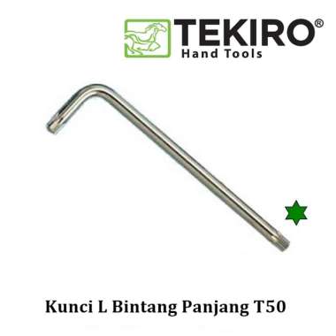 KUNCI L BINTANG PANJANG TEKIRO T50 / TORX KEY TEKIRO T 50 (PER BATANG)