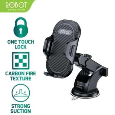ROBOT RT-CH12 CAR MOUNT PHONE HP HOLDER DASHBOARD KACA MOBIL AUTOMATIC Robot Ch12 Robot Ch12