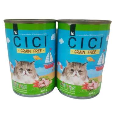 Makanan kucing kaleng / CICI can food Sarden and Chicken for kitten