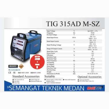 TIG315 MESIN TRAFO LAS ARGON TIG STAINLESS MULTIPRO 315AD 315 AD M-SZ