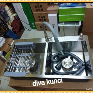 bak cuci piring 2 lubang minimalis 8245 / kitchen sink