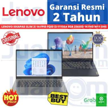 Lenovo Ideapad Slim 3i 14 HYID J0ID I3 1115G4 8GB 256GB 14 FHD W11 OHS