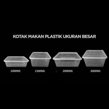 thinwall 750ml Rec/ kotak makanan/ box plastik isi25set