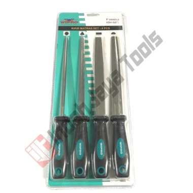 WIPRO Kikir Besi Set 8 Inch 4 Pcs HEAVY DUTY - Kikir Matras