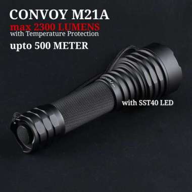 CONVOY M21A LUMINUS SFT40 SFT-40 SENTER LED FOKUS C8+ 21700 VERSION SENTER SAJA