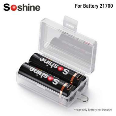 SOSHINE KOTAK BATERAI HOLDER BATTERY CASE 21700 ISI 2 HIGH QUALITY