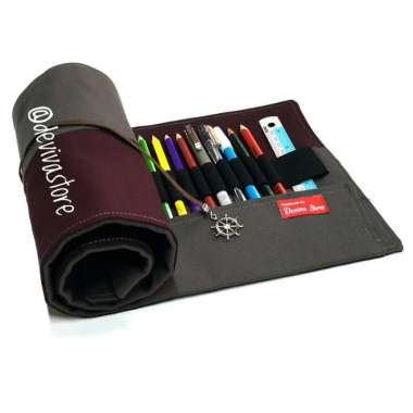 Tempat Pensil Gulung / Roll Pencil Case / Tempat Pensil Lucu Unik Multicolor