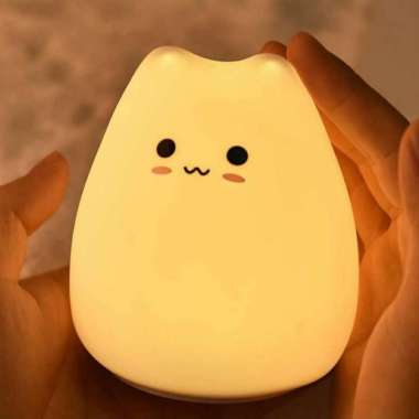 Lampu Tidur Little Cat LED RGB Cute Cat LJC 124
