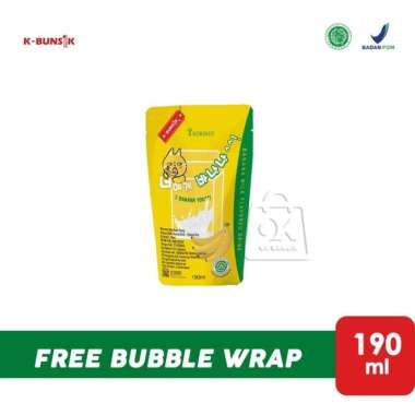 BANANA MILK Korinus / Susu Banana / Minuman Rasa Pisang (Pouch 190ml )