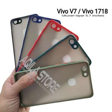 Case Aero Vivo V7 / Vivo 1718 Semi Hardcase Fuse Transparan Dove Green Tea
