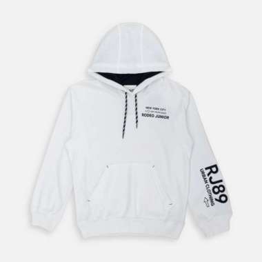 Sweater Anak Laki/ Rodeo Junior Sweater with Kangaroo Pocket S Putih