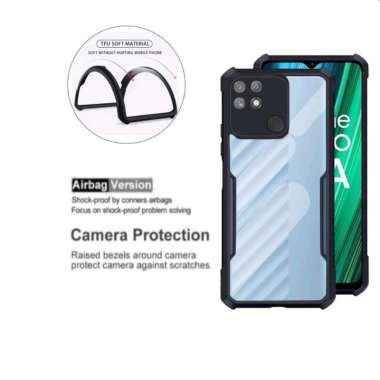 Promo Case Transparan Realme Narzo 50a / Narzo 50i Softcase Clear Back Cover Realme Narzo 50a Hitam