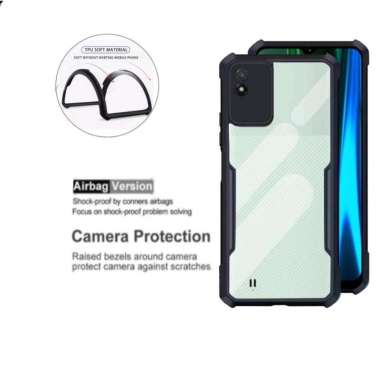 Promo Case Transparan Realme Narzo 50a / Narzo 50i Softcase Clear Back Cover Realme Narzo 50i Hitam