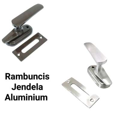 Rambuncis Kunci jendela Aluminium Kayu / Gerendel Handle Kunci Slot DOP