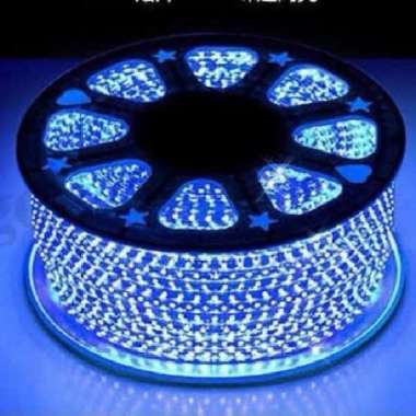 LED Strip Lampu Selang Kotak SMD 5050 1 meter/Selang Bening Kotak Biru