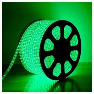 LED Strip Lampu Selang Kotak SMD 5050 1 meter/Selang Bening Kotak Hijau