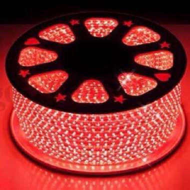 LED Strip Lampu Selang Kotak SMD 5050 1 meter/Selang Bening Kotak Merah