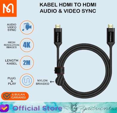 MCDODO CA-7180 CABLE HDMI TO HDMI PLUG AND PLAY LAPTOP TV PS4 4K - BLACK BLACK - 2M