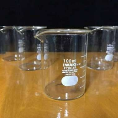 BEAKER GLASS 100 ML ORIGINAL PYREX IWAKI PER PCS