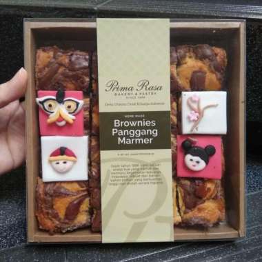 BROWNIES PANGGANG MARMER PRIMA RASA BANDUNG BEST SELLER HAMPERS GIFT S