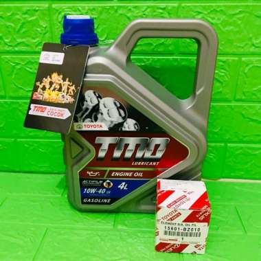 Oli Toyota TMO 10W 40 4Liter / paket filter oli Avanza xenia Rush Terios granmax luxio