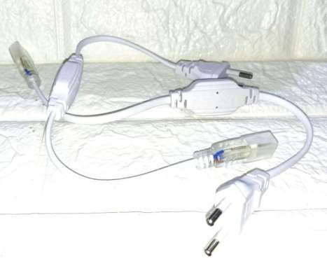 Socket Colokan LED Strip 5050 Adaptor Lampu Selang LED Meteran AC 220