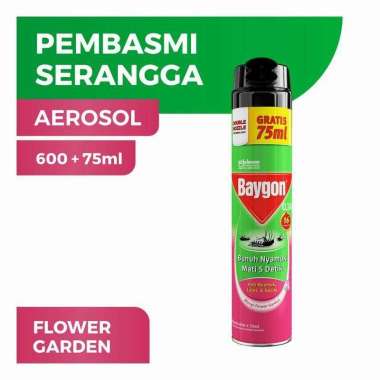 Baygon Semprot 600 + 75 Ml Flower Garden