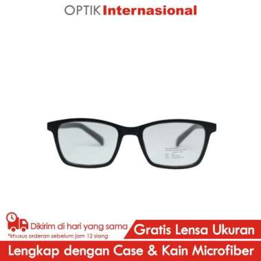 Times TM004 Frame Kacamata Baca Berkualitas MATT BLACK