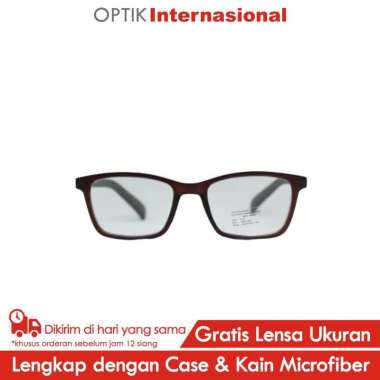 Times TM004 Frame Kacamata Baca Berkualitas MATT BROWN