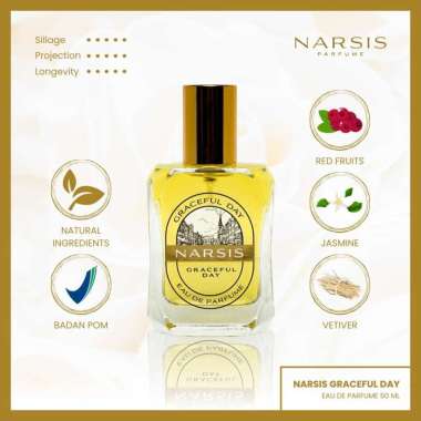 Narsis Graceful Day Eau de Perfume - Parfum Wanita Kesukaan Pria Jasmine & Red Fruits