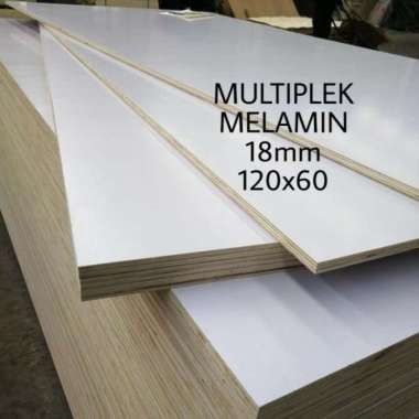 Triplek / Multiplek Melamin Putih 18Mm (120X60)Cm, Plywood Melaminto Multicolor