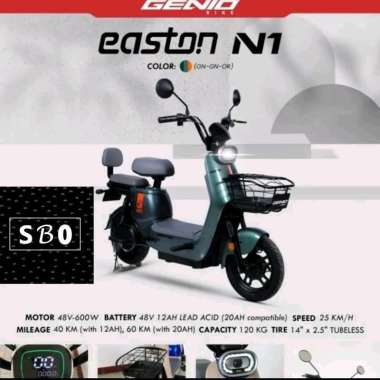 Sepeda Listrik Genio Easton N1 Terbaru