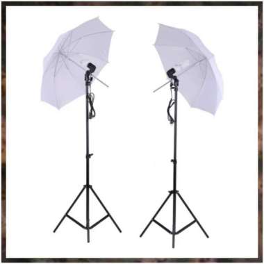 Lighting TaffSTUDIO dabel Payung Soft Umbrella Studio 84cm lampu 45w Multicolor