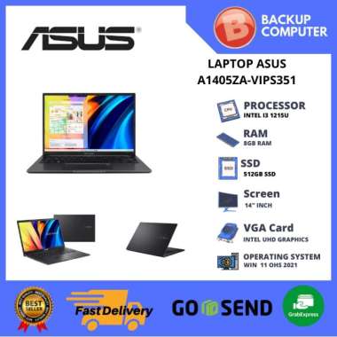 LAPTOP ASUS A1405ZA-VIPS351 BLACK i3-1215U