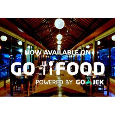 Stiker Dinding Kaca Cafe Wall Sticker Go Food 073 Putih-Turqouise