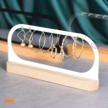 Stand Gantung Display Anting Earring Panjang - INPI House putih
