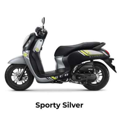 [ NEW 2023 ] SEPEDA MOTOR HONDA ALL NEW SCOOPY [KUNCI BIASA] [BALI] SPORTY SILVER Bali