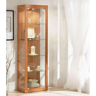 CUSTOM - lemari hias minimalis jati cat finishing natural mewah