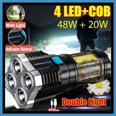 SENTER LED CAS SUPER TERANG LAMPU CAMPING COB LED L-19