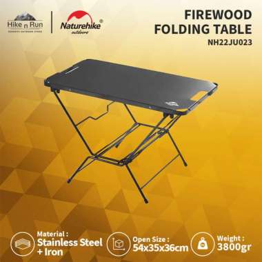 Meja Kayu Bakar Lipat Naturehike NH22JU023 Firewood Folding Table