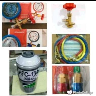 Paket isi sendiri freon ac mobil anda paket hfc-r134 freon r134 kaleng klea hfc 134a