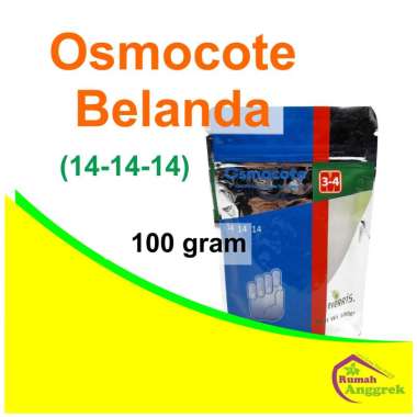 Pupuk Osmocote Belanda 14 - 14 - 14 100 gram majemuk penyuburan tanaman anggrek hias dekastar biru d