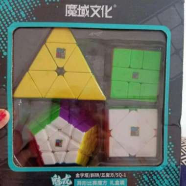 Rubik Segitiga Megamix Isi 4 Baru