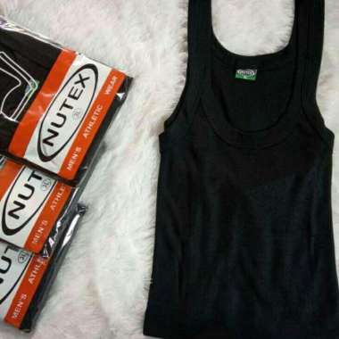 Kaos Dalam Nutex Singlet Hitam Remaja dan Dewasa hitam M