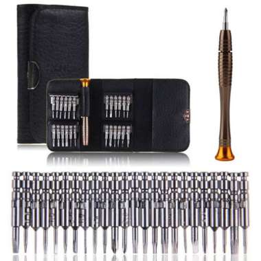 Obeng Torx Set 25 in 1 - Obeng Reparasi - Obeng Kamera - Obeng HP - Obeng Smartphone - Obeng Kecil -