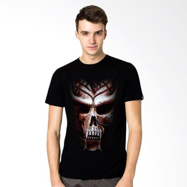 T-Shirt Glory Kaos 3D Dragon Vampire - Hitam