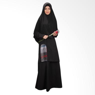 NWC Casual Lavenia 01 casual Muslim Dress- Hitam