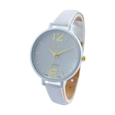 Geneva Korea Tali Kecil Jam Tangan Fashion Wanita - White