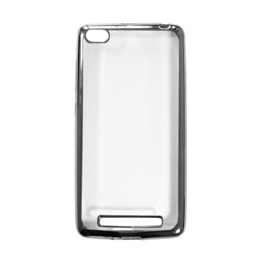 OEM Shining Chrome Softcase Casing for Oppo Neo 7 A33W - Black