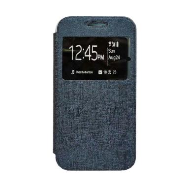 ZAGBOX Flip Cover Casing for Oppo R9s - Biru Dongker